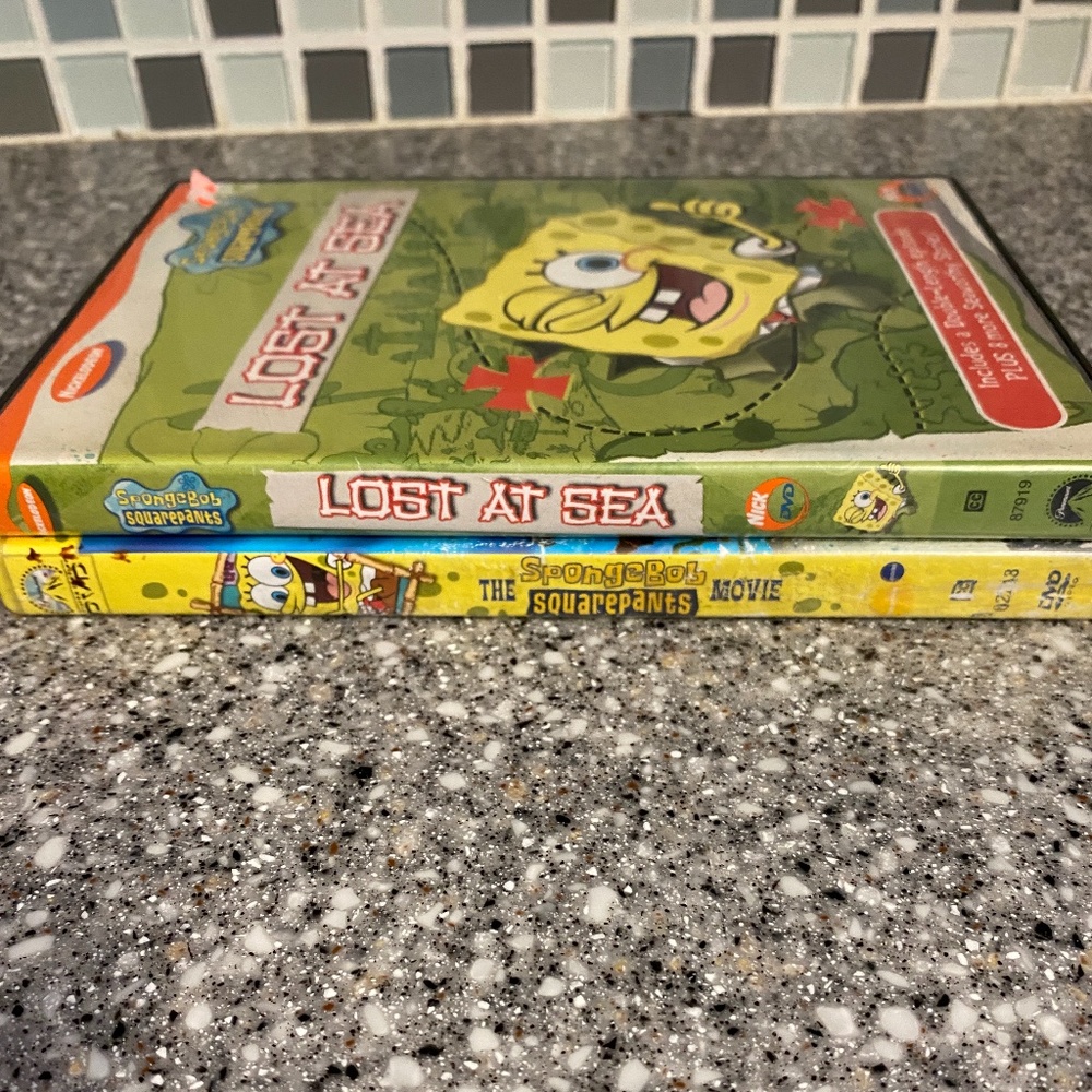 2 Spongebob Squarepants dvd's Spongebob Movie Lost at Sea